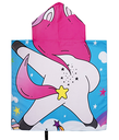 Toalla tipo poncho para niños - diseño unicornio