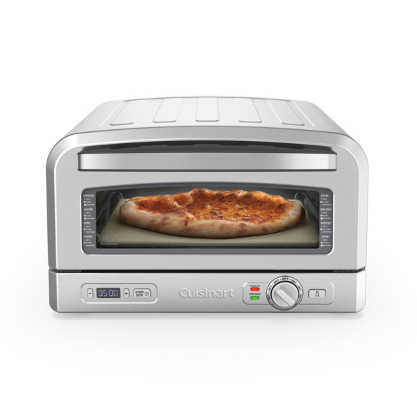 Horno de pizza cuisinart artesanal hasta 12.5 pulg. luz con visualizacion acero inox