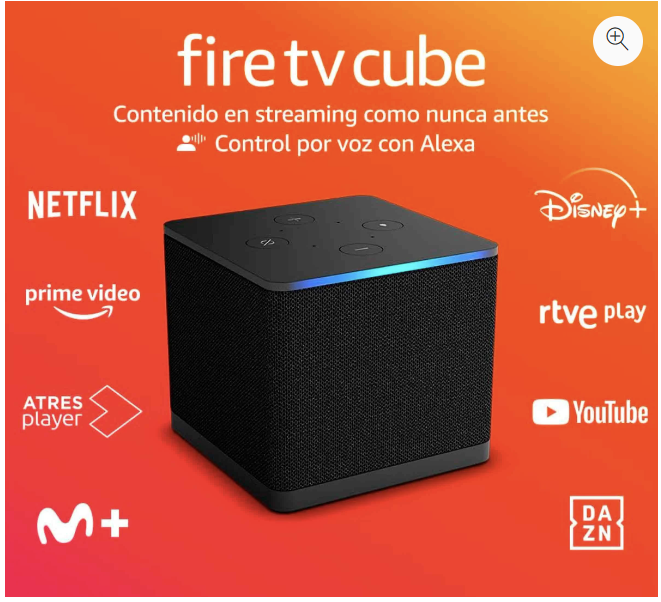 Fire TV Cube Amazon Reproductor multimedia en streaming con control