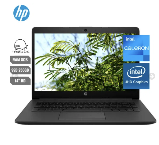 Laptop Hp 240 G9 Intel Celeron N4500 8gb Ssd256gb 14″
