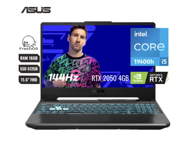 Laptop Asus Tuf Dash 15 Intel Core I5 11400h (11 Va) Ram 16gb Ssd 512gb M.2 15.6”