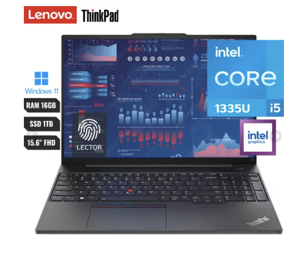 Laptop Lenovo Thinkpad E16 Gen 1 16 Wuxga Ips Intel Core I5 1335u (13 Va) 16gb Ram Ssd 1tb