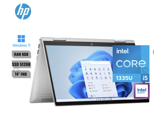 [008147] Laptop Hp Envy X360 2-in-1 I5-1335u (13va) Ram 8gb 512gb Ssd Intel Iris Xe Graphics 14”(1920×1080)