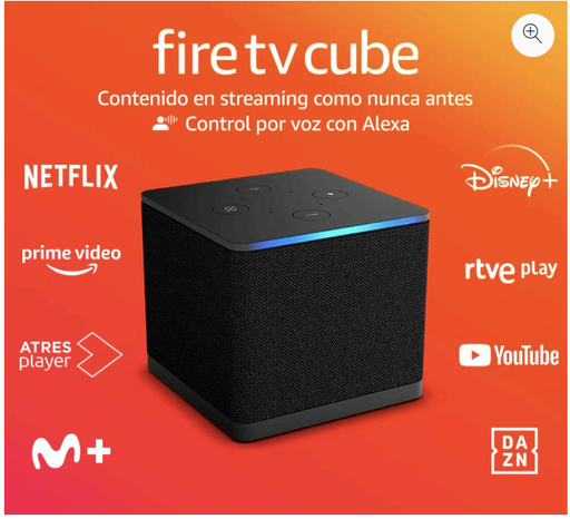 [AMA-GA5Z9L] Fire TV Cube Amazon Reproductor multimedia en streaming con control