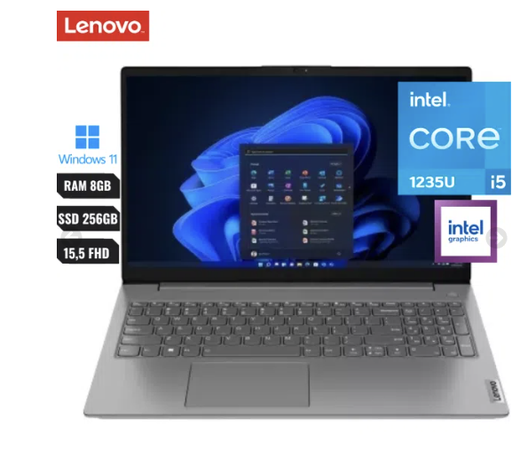[008176] Laptop Lenovo V15 G3 Iap Intel Core I5 1235u Ram Ddr4 8gb Ssd 256b 15.6″