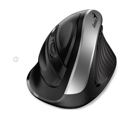 [31030031401] Mouse Wireless Genius Ergo 8250 Silver  Vertical  Silencio  Pila Aa X 1